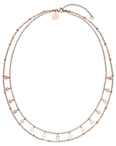 Purelei Plain Kette Damen (Roségold) – Halskette Damen aus langlebigem Edelstahl – Wasserfeste Kette – 40-50 cm Länge verstellbar – Halskette für deinen individuellen Look im Sale